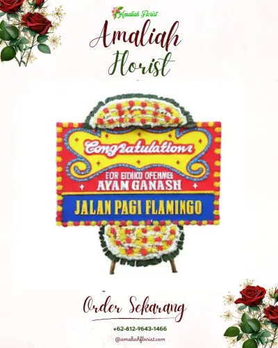 Bunga Papan Congratulation di Kali Baros
